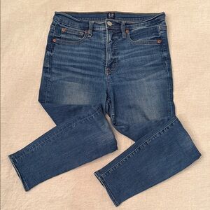 GAP Women's True Skinny Blue Jeans - short